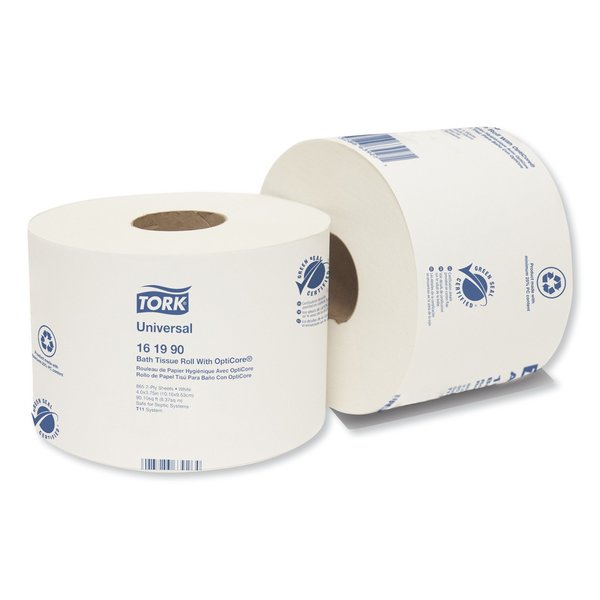 Tork Tork OptiCore® Mid-size Toilet Paper Roll White T11, Universal, 2-ply, 36 x 865 sheets, 161990 161990